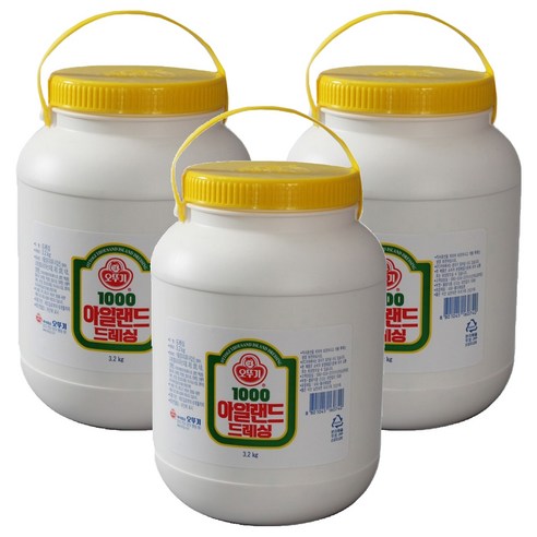오뚜기 1000아일랜드드레싱, 3.2kg, 3개