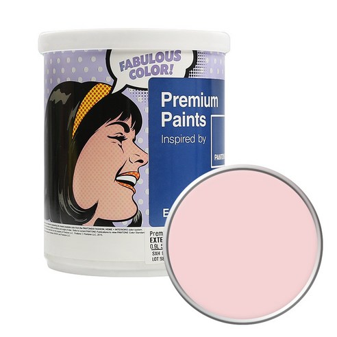 노루페인트 팬톤 외부용 실외 페인트 저광 1L, 12-1706 Pink Dogwood