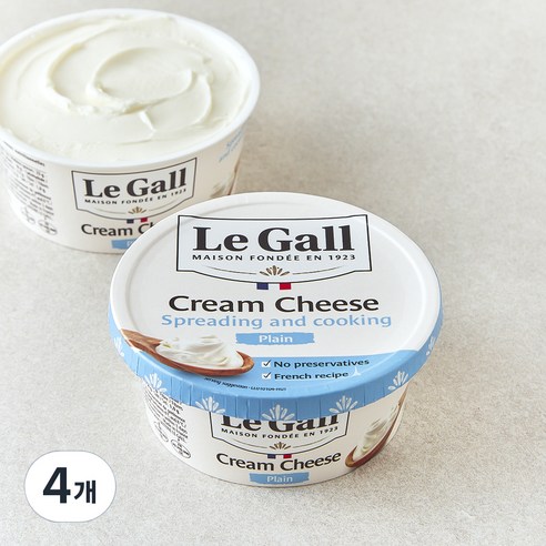르갈 크림치즈 플레인, 150g, 1개입, 4개