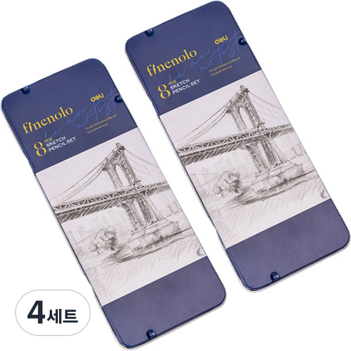 델리 피놀로 드로잉 펜슬 8종 세트 EC26, 4세트