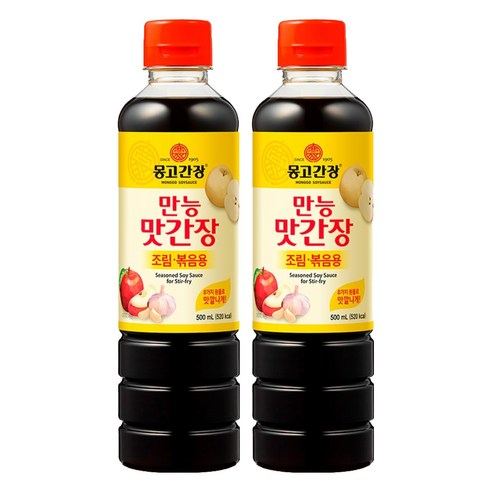 몽고간장 만능맛간장 조림 볶음용, 500ml, 2개