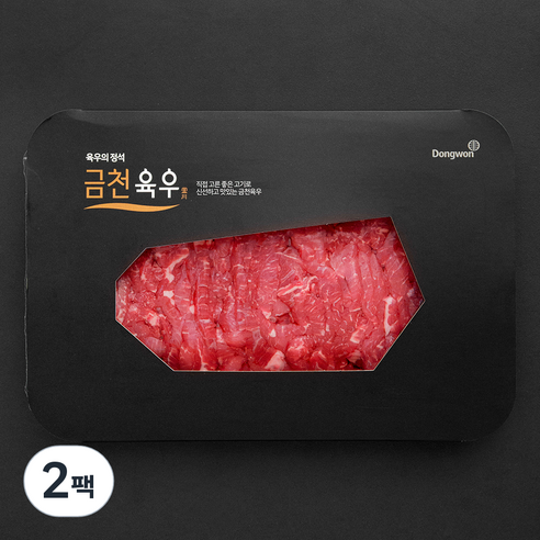동원 금천육우 국내산 소고기 잡채용 (냉장), 300g, 2팩