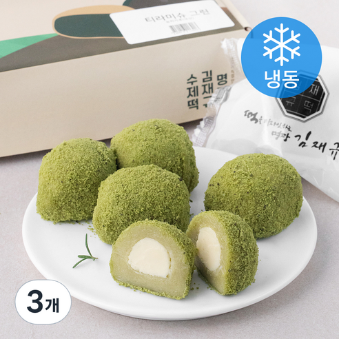 김재규우리떡연구소 김재규명장 티라미슈 그린(냉동), 450g, 3개