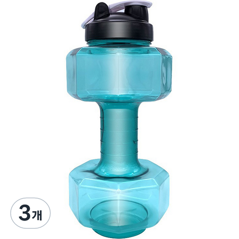 순잠 무게조절 물아령 워터 덤벨 2600ml 민트, 3개