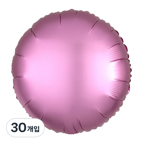 파티팡 라운드은박 새틴럭스 풍선 46cm, 플라밍고, 30개입