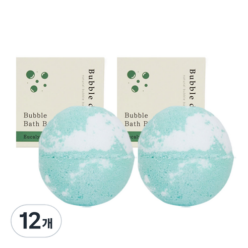 버블데이 배쓰밤 거품입욕제 유칼립투스향, 100g, 12개