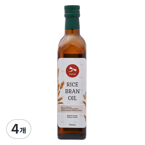 드래곤플라이 현미유, 4개, 500ml