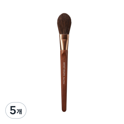 투쿨포스쿨 아티스트 비건 페이스 포인트 브러쉬, 혼합색상, 5개