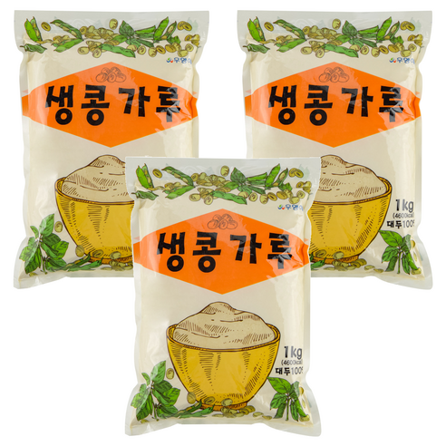 우영 생콩가루, 1kg, 3개