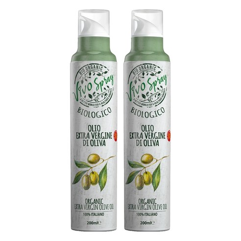 비보스프레이 오가닉 엑스트라버진 올리브 오일 스프레이, 200ml, 2개