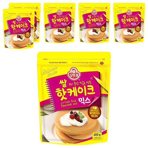 오뚜기 쌀핫케이크 믹스, 400g, 6개
