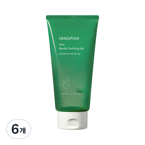 이니스프리 알로에 리바이탈 수딩젤, 300ml, 6개