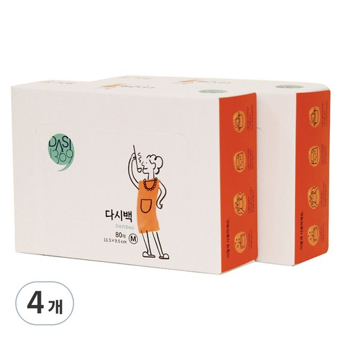 다시1369 다시백, 중(M), 80개입, 4개