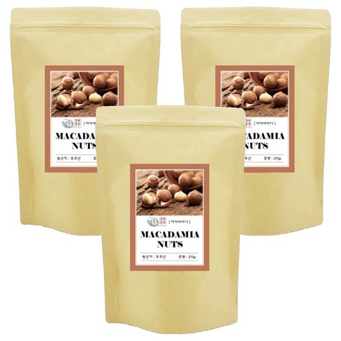 견과공장 마카다미아, 270g, 3개