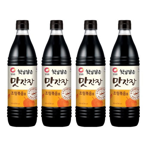 청정원 햇살담은 맛간장 조림볶음용, 840ml, 4개