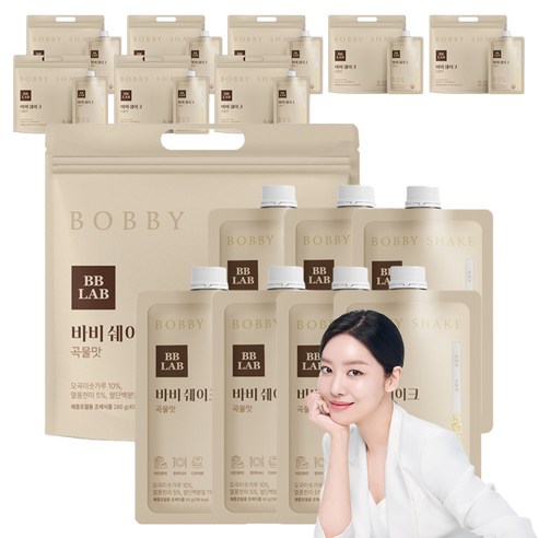 비비랩 바비쉐이크 곡물맛 7p, 280g, 9개