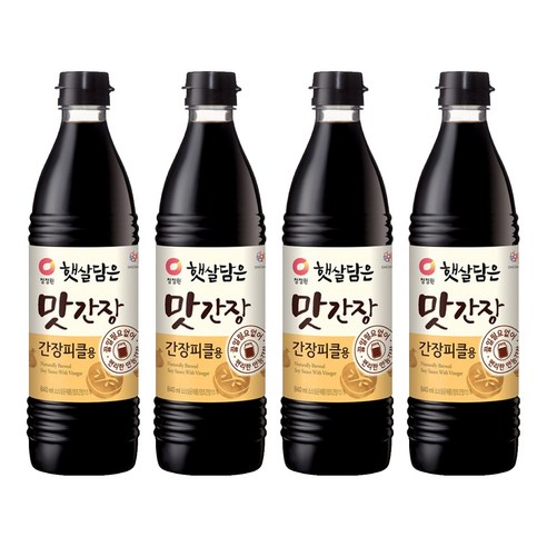 청정원 맛간장 간장피클용, 840ml, 4개