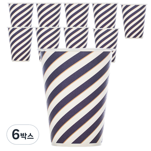 블린 메리메리 뱅뱅 일회용 종이컵 8온즈, 10개입, 6개