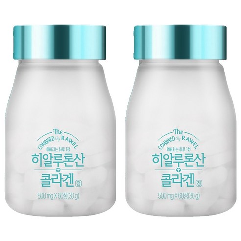 로엘 히알루론산 저분자 콜라겐정, 60정, 30g, 2개