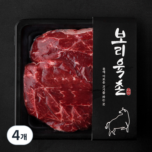 보리육촌 국내산 소고기 사태 덩어리 수육용 국거리용 (냉장), 4개, 300g