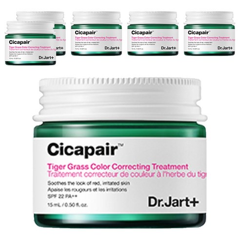 닥터자르트 시카페어 타이거 그래스 컬러 코렉팅 트리트먼트 SPF22 PA++ 15ml CCT, 그린, 6개