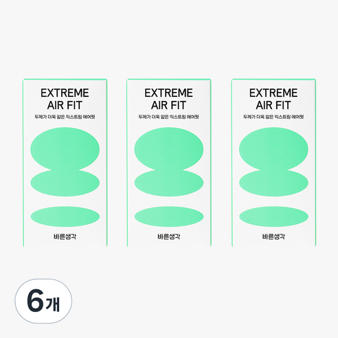 바른생각 익스트림 에어핏 콘돔, 10개입, 6개