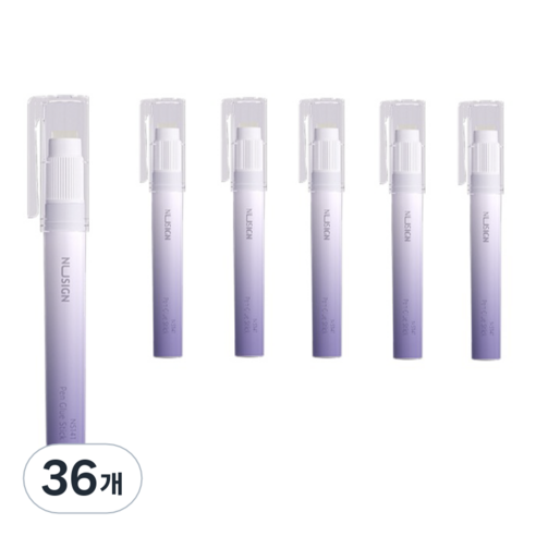 DELI 누사인 그라데이션 슬림 글루스틱 퍼플, 2.2g, 36개