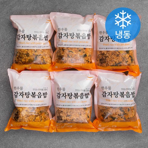 한우물 감자탕볶음밥 (냉동), 300g, 12개입 전자레인지 Best Top5