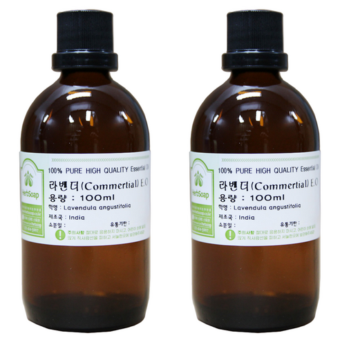 허브솝 라벤더 커머시얼 에센셜 오일, 100ml, 2개