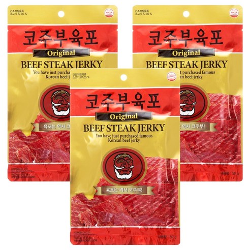 코주부 오리지널 육포, 50g, 3개