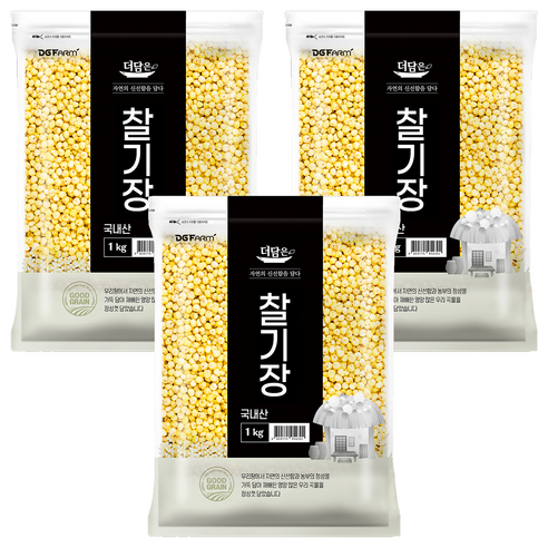 더담은 국산 찰기장, 1kg, 3개