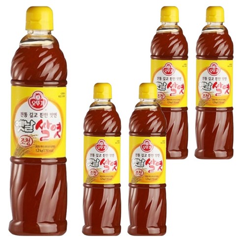 오뚜기 옛날 조청 쌀엿, 1.2kg, 5개