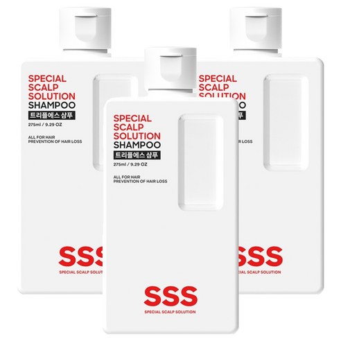 트리플에스 약산성 탈모샴푸, 275ml, 3개