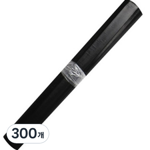 월드크린 분리수거 평판 비닐봉투 검정, 50L, 300개