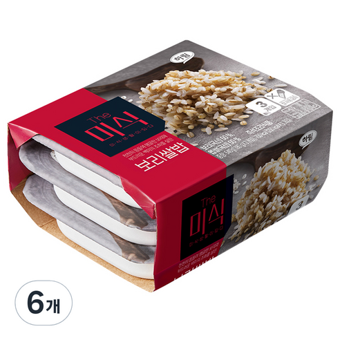 The미식 보리쌀밥, 180g, 6개