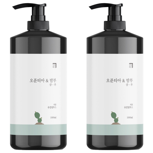 살림백서 오푼티아 앤 밤부 퍼퓸 샴푸 유칼립투스향, 1000ml, 2개