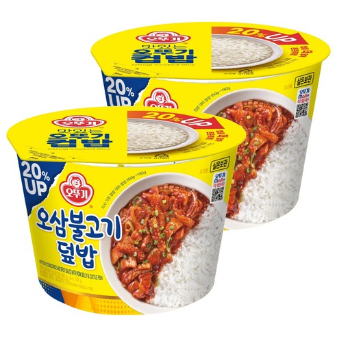 오뚜기 컵밥 오삼불고기 덮밥, 310g, 2개