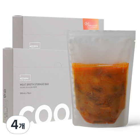 마더케이 라이프 육수저장팩 500ml, 15개입, 4개