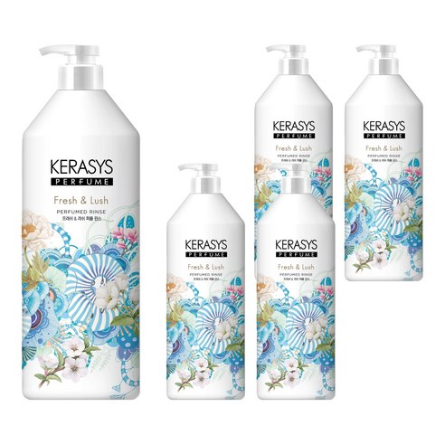 케라시스 프레쉬 앤 러쉬 퍼퓸 린스, 1L, 5개