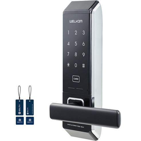   Welcom No Hole Digital Door Lock WTS-700 + Card Key 4p Set