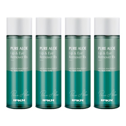 입큰 퓨어 알로에 립 앤 아이리무버 알엑스, 155ml, 4개