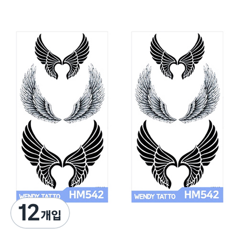 파티복닷컴 중형 타투스티커, 12개입, HM542