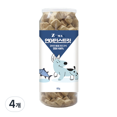 쥬맥스 연어민스 트릿 60g, 연어맛, 4개