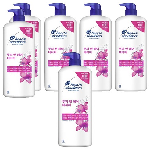 헤드앤숄더 두피 앤 헤어 테라피 샴푸, 1.2L, 6개