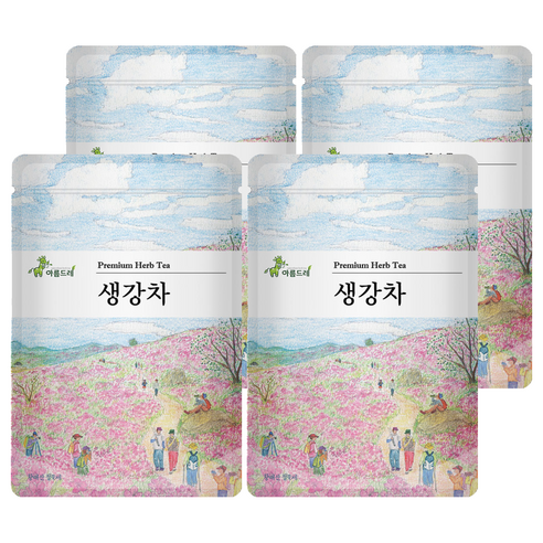 아름드레 삼각티백 생강차, 1.3g, 25개입, 4개