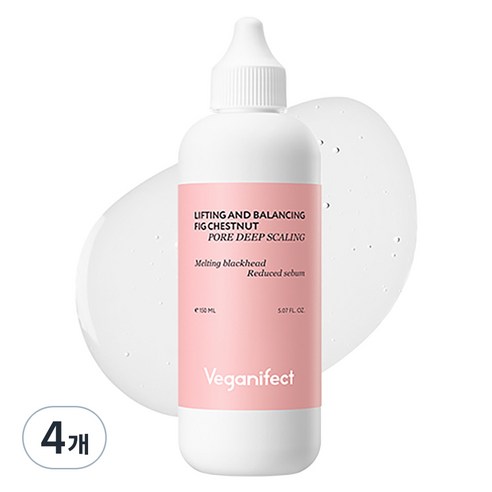 비건이펙트 무화밤 포어 딥 스케일링 피지연화제, 150ml, 4개