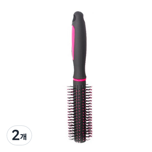 뷰티파워 드라이 헤어 롤 브러쉬, 핫핑크, 2개