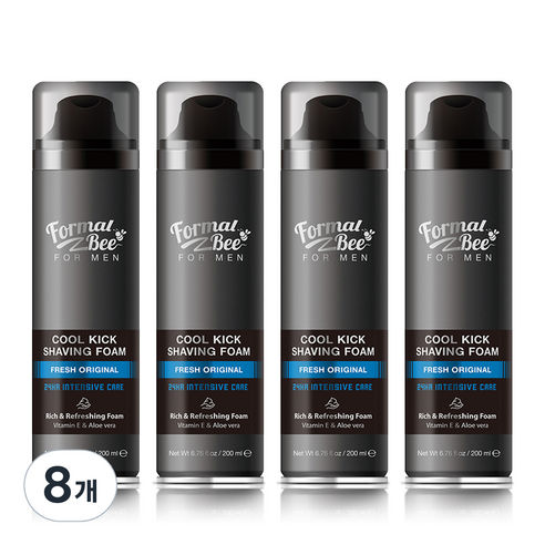 포멀비 포맨 쿨킥 쉐이빙폼 후레쉬 오리지널, 200ml, 8개