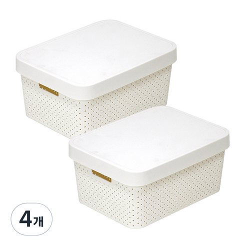 커버 바스켓, IVORY, 4개