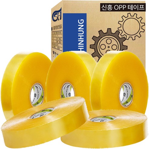 신흥테이프 기계테이프 투명, 5개